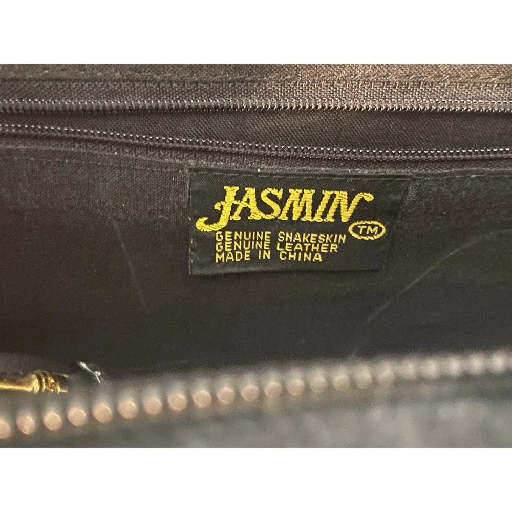 Jasmin Genuine Suede Leather Snakeskin Vintage‎ Crossbody Clutch Bag Hong Kong